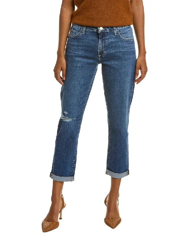 soft knit wide leg pants -JOE'S Jeans The Bobby Mid-Rise Be The Light Boyfriend Jean