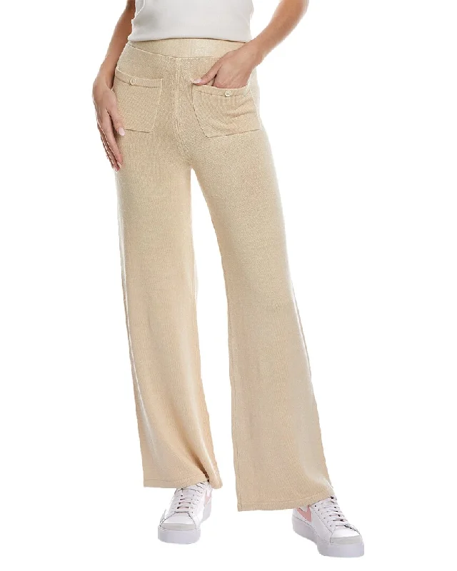 minimalist slim athletic pants -JoosTricot Wide Leg Linen-Blend Pant