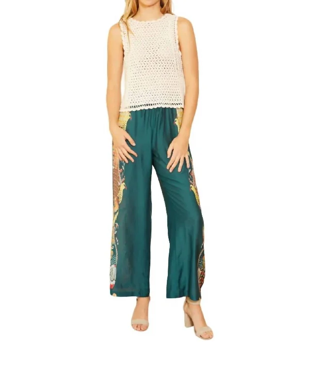 bold geometric casual pants -Max Pant In Art Nouveau