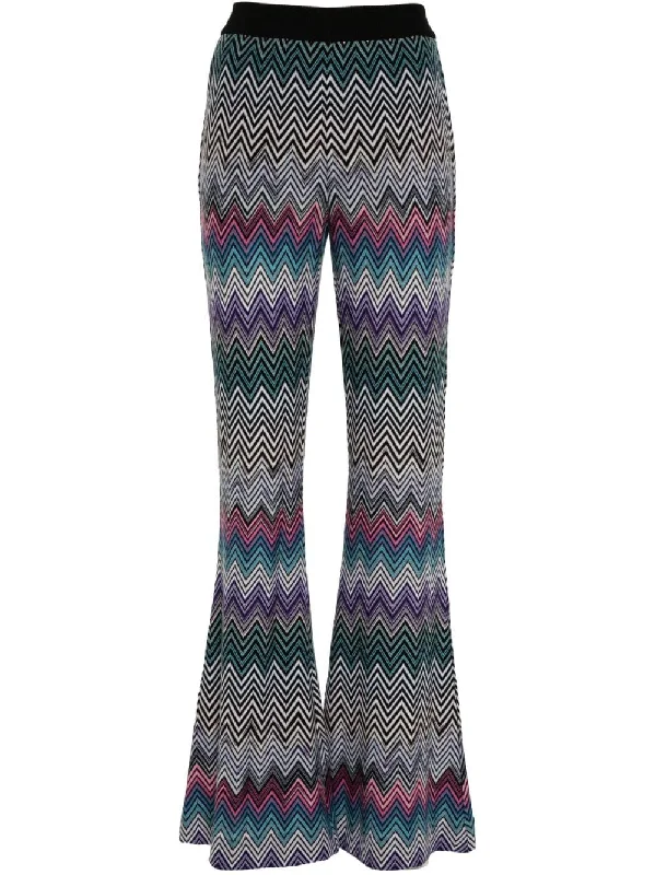 warm layered dress pants -Missoni Women's Trousers Clear blue