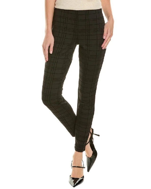 bold geometric casual pants -Nanette Nanette Lepore Velvet Windowpane Legging