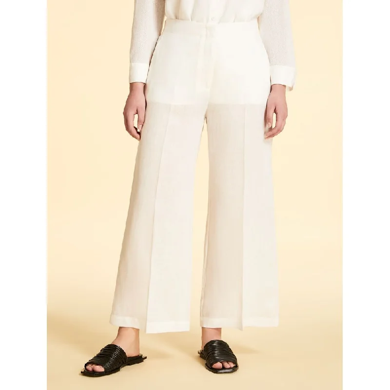 minimalist straight wide leg pants -RISAIA