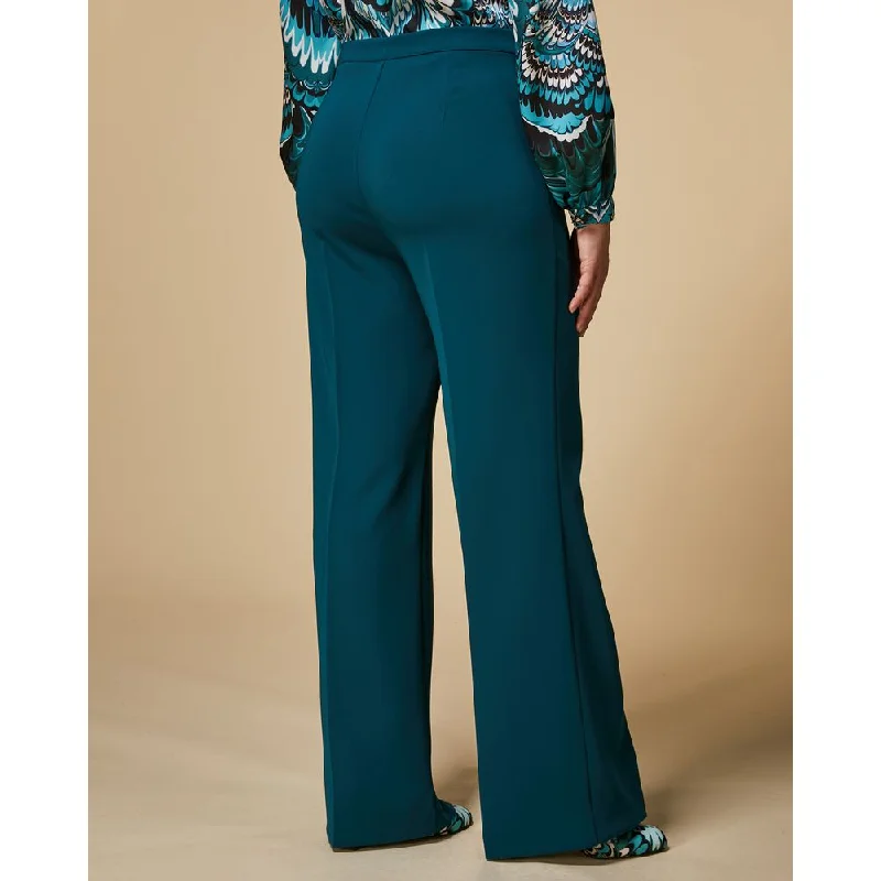 tailored slim wide leg pants -RODI