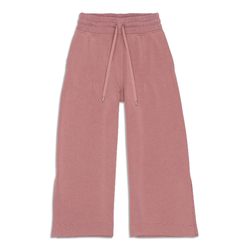 cozy velour chino pants -Soft Ambitions High Rise Crop - Resale