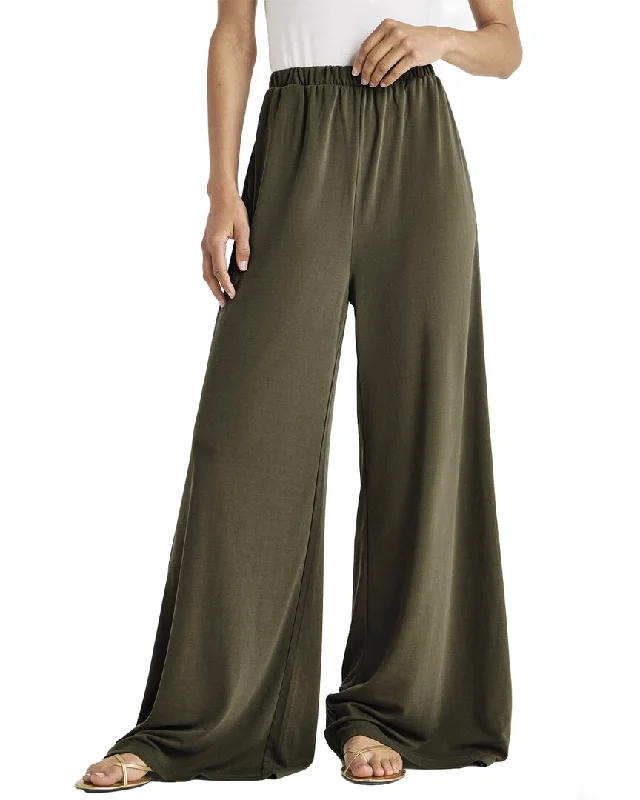 warm thermal dress pants -Splendid Giada Sandwash Palazzo Pant