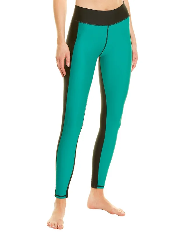 tailored slim casual pants -Terez Colorblocked Legging