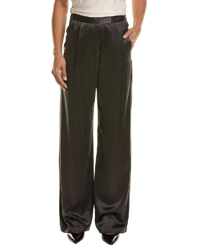 stylish palazzo sweat pants -THE SEI Silk Wide Leg Pant