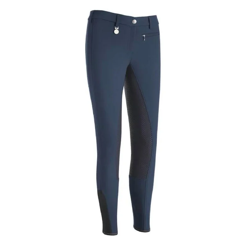 lightweight travel casual pants -Women's Lucinda Grip Full Seat Breech Pant In Insignia Blue