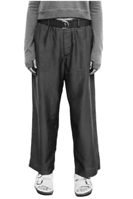 soft jersey sweat pants -Women's Utility Pant In Coal